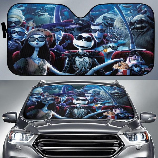 Nightmare Before Christmas Watchings Car Auto Sun Shade