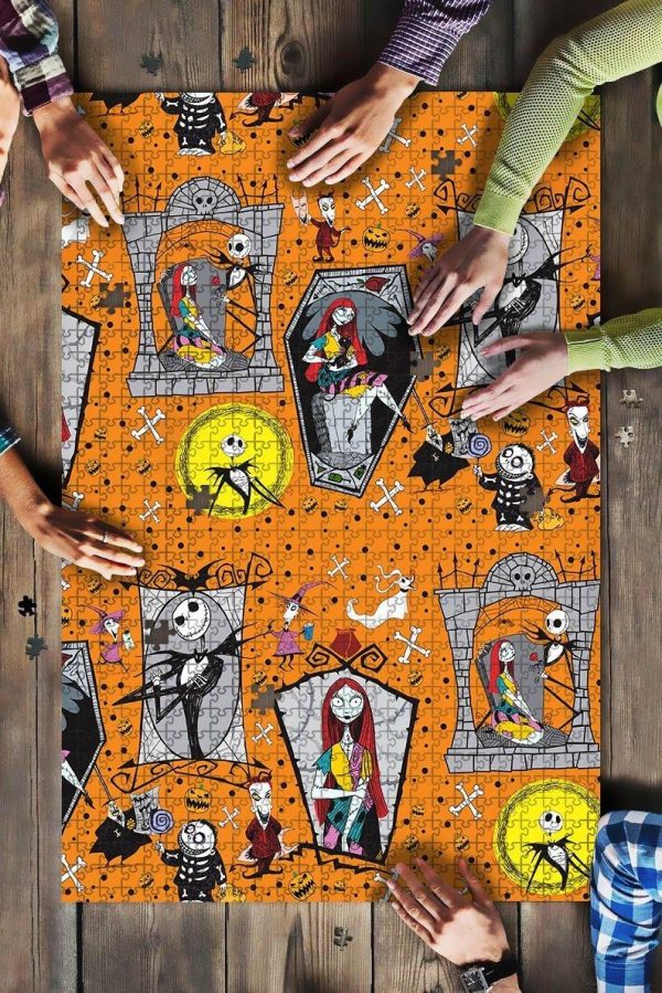 Nightmare Orange Jigsaw Puzzle Set