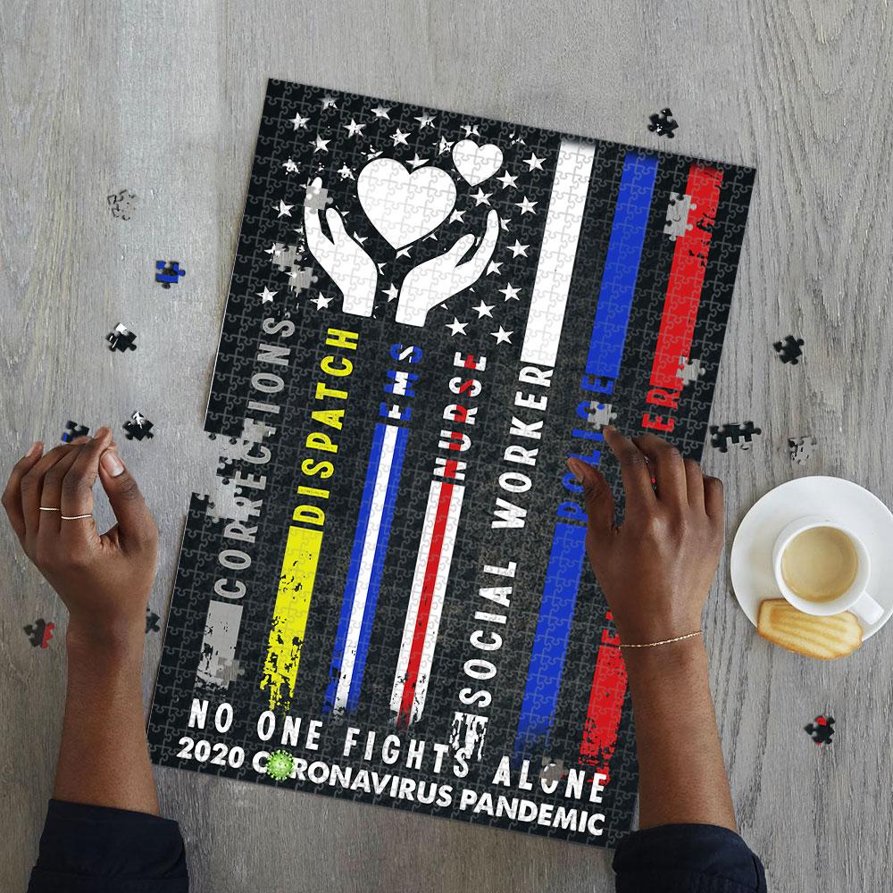 No One Fights Alone Jigsaw Puzzle Set No One Fights Alone Jigsaw Puzzle Set