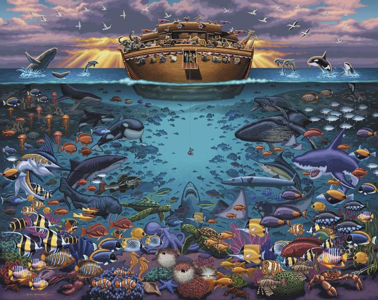 Noahs Ark Under The Sea Jigsaw Puzzle Set Noahs Ark Under The Sea Jigsaw Puzzle Set