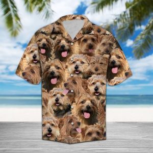 Norfolk Terrier Hawaiian Shirt Summer Button Up
