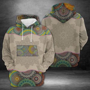 North Dakota Mandala 3D Printed Hoodie/Zipper Hoodie