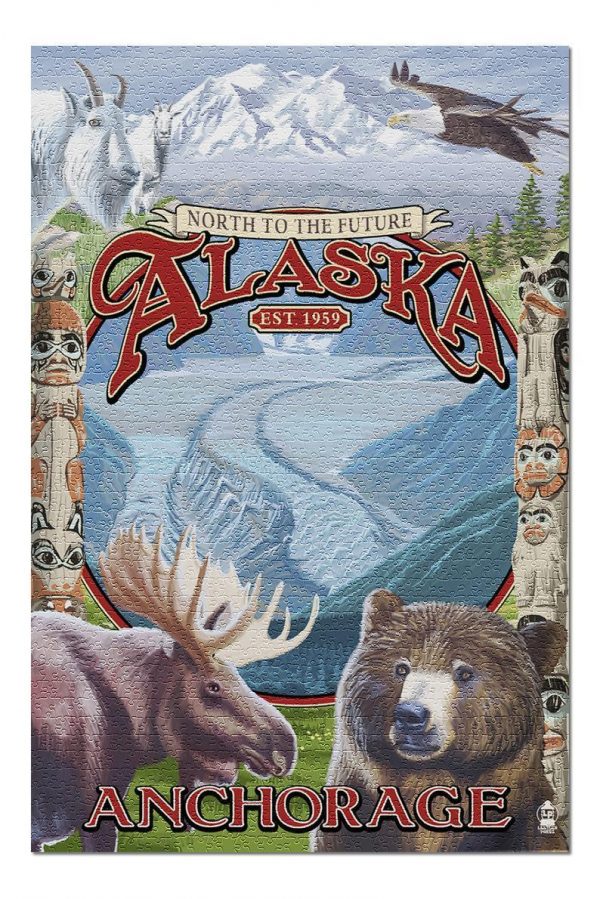North To The Future Alaska Jigsaw Puzzle Set