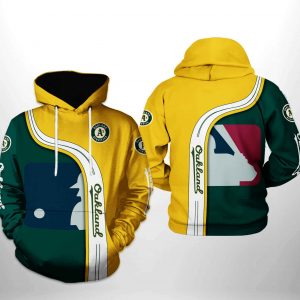Oakland Athletics MLB Team 3D Printed Hoodie/Zipper Hoodie