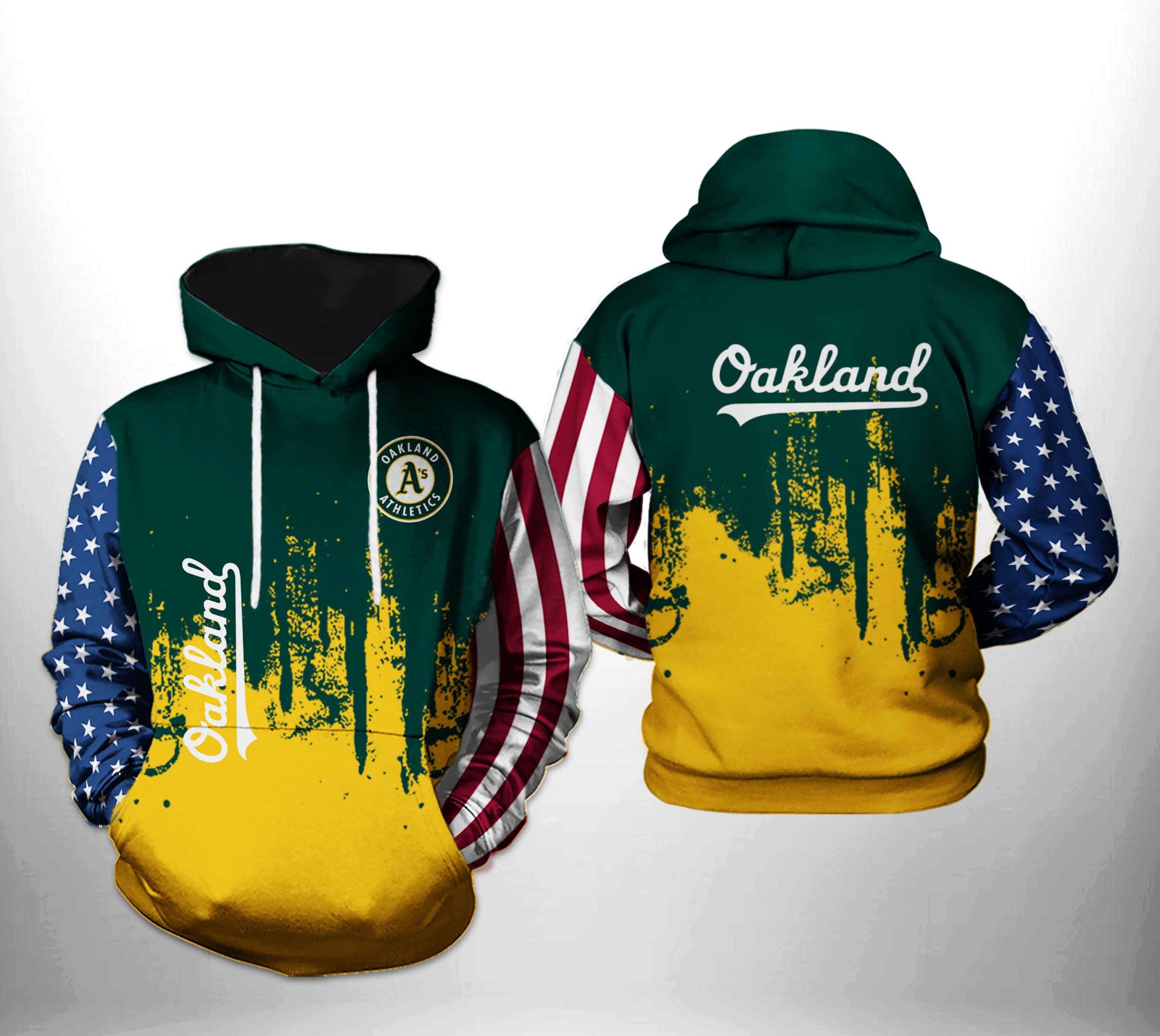 Oakland Athletics MLB Team US 3D Printed Hoodie/Zipper Hoodie Oakland Athletics MLB Team US 3D Printed Hoodie/Zipper Hoodie