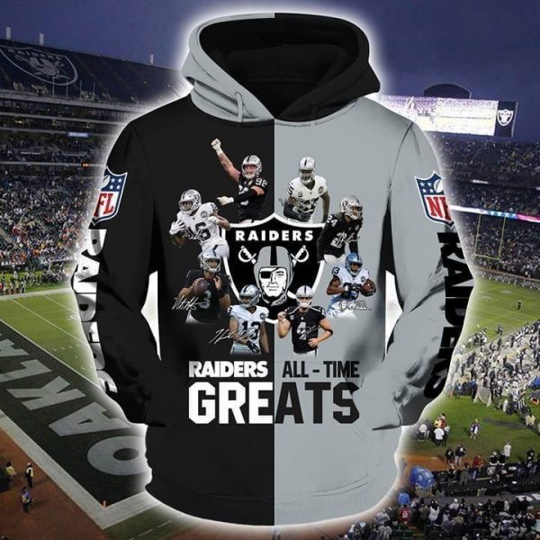 Oakland Raiders 3D Printed Hoodie/Zipper Hoodie