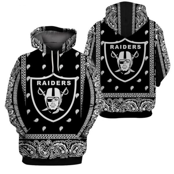 Oakland Raiders 3D Printed Hoodie/Zipper Hoodie