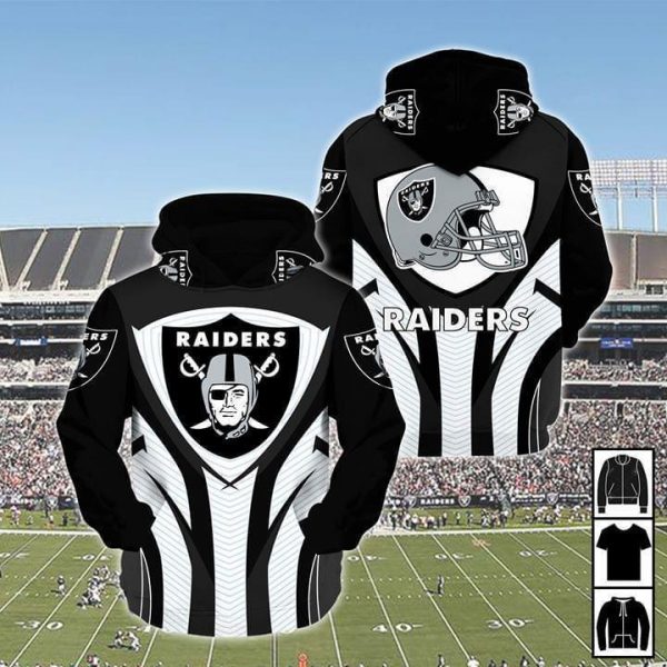 Oakland Raiders 3D Printed Hoodie/Zipper Hoodie