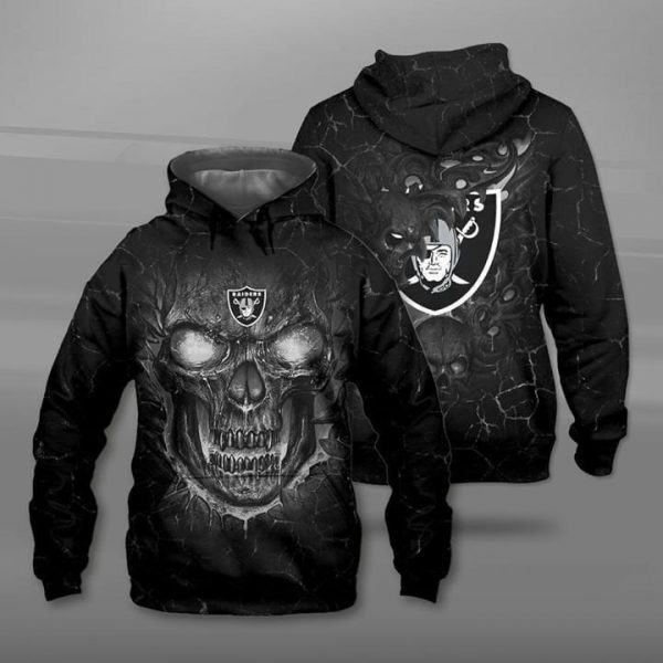 Oakland Raiders 3D Printed Hoodie/Zipper Hoodie