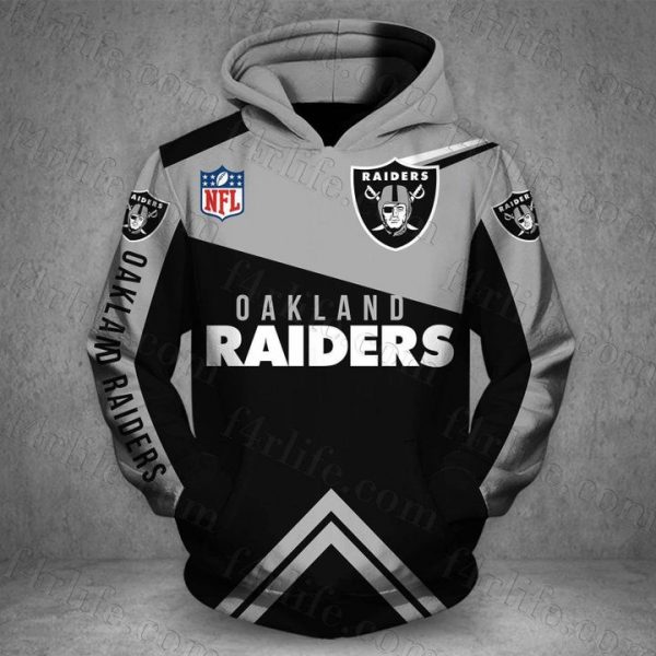 Oakland Raiders 3D Printed Hoodie/Zipper Hoodie