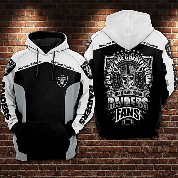 Oakland Raiders 3D Printed Hoodie/Zipper Hoodie