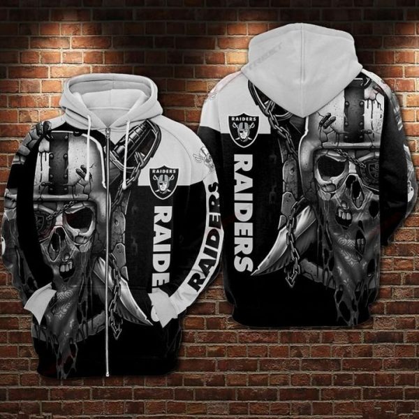 Oakland Raiders 3D Printed Hoodie/Zipper Hoodie