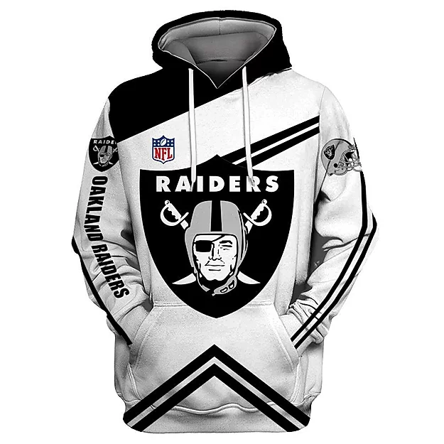 Oakland Raiders 3D Printed Hoodie/Zipper Hoodie