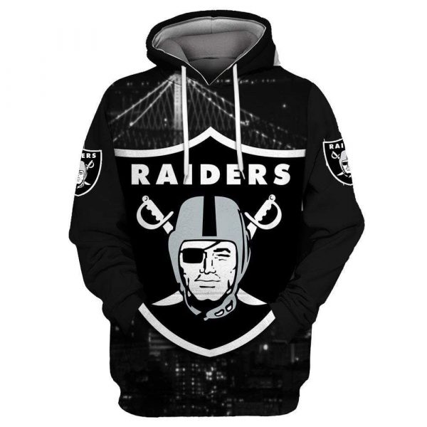 Oakland Raiders 3D Printed Hoodie/Zipper Hoodie