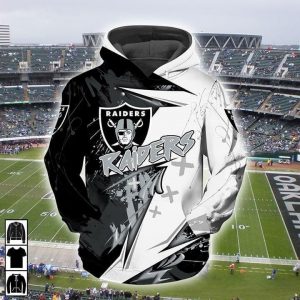 Oakland Raiders 3D Printed Hoodie/Zipper Hoodie