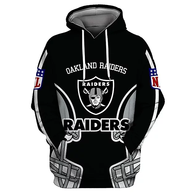 Oakland Raiders 3D Printed Hoodie/Zipper Hoodie