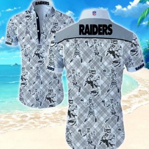 Oakland Raiders Hawaiian Shirt Summer Button Up