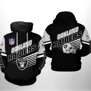 Oakland Raiders NFL Team 3D Printed Hoodie/Zipper Hoodie