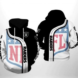 Oakland Raiders NFL Team 3D Printed Hoodie/Zipper Hoodie