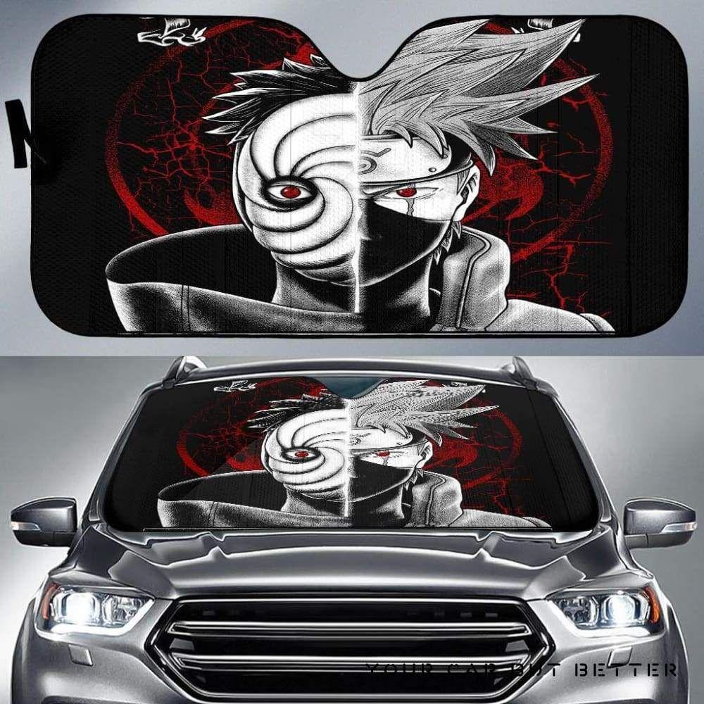 Obito Vs Kakashi Car Auto Sun Shade Obito Vs Kakashi Car Auto Sun Shade