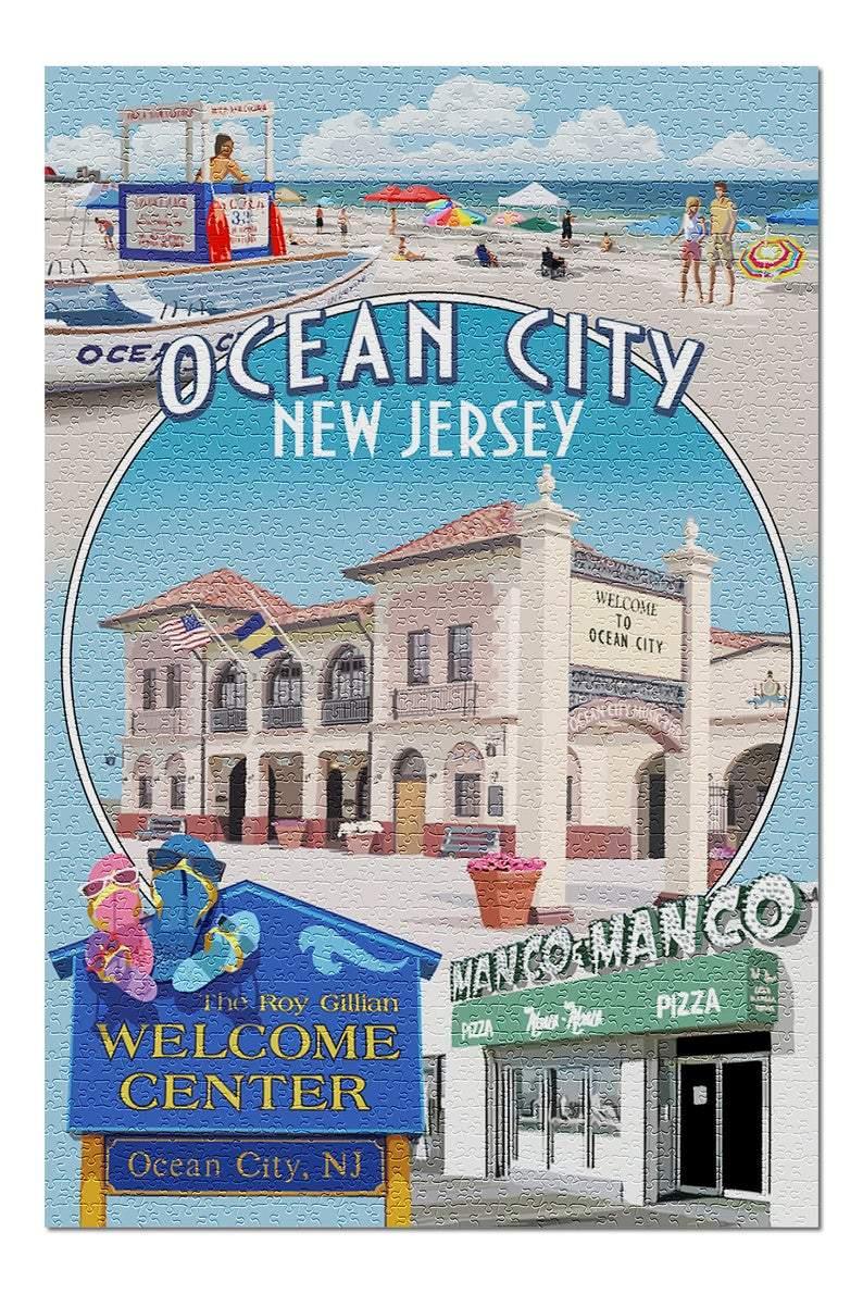 Ocean City Jigsaw Puzzle Set Ocean City Jigsaw Puzzle Set
