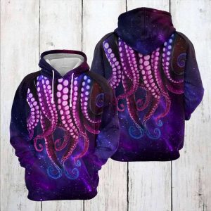 Octopus Galaxy 3D Printed Hoodie/Zipper Hoodie