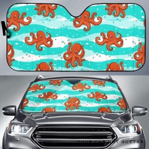 Octopuses Sea Wave Car Auto Sun Shade