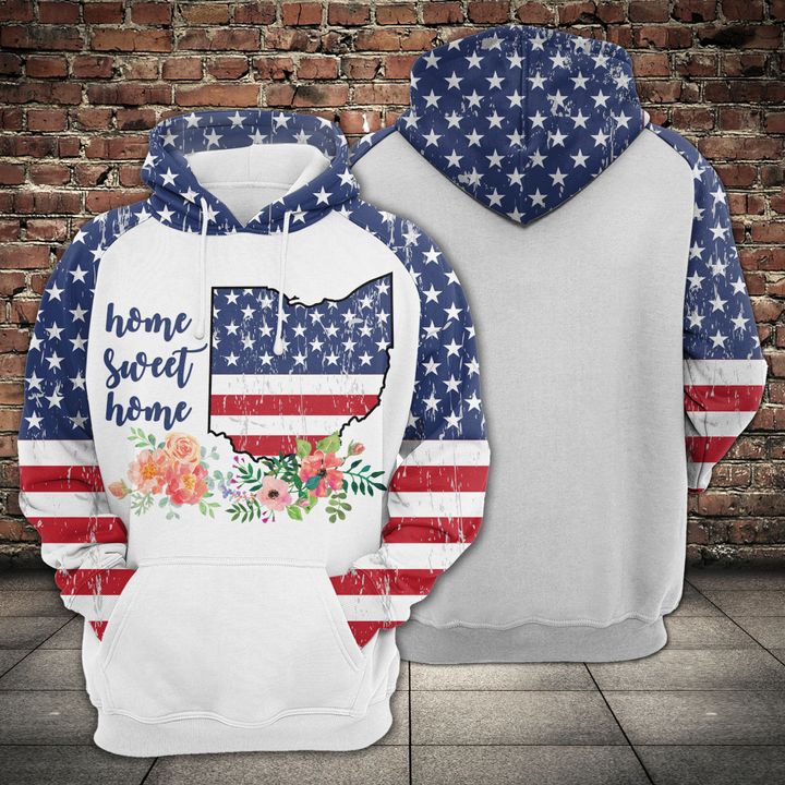 Ohio Home Sweet Home 3D Printed Hoodie/Zipper Hoodie Ohio Home Sweet Home 3D Printed Hoodie/Zipper Hoodie