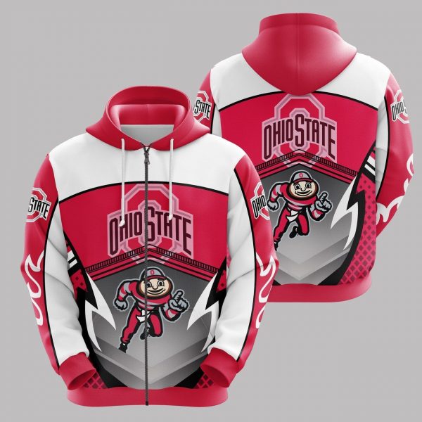 Ohio State Buckeyes 3D Printed Hoodie/Zipper Hoodie