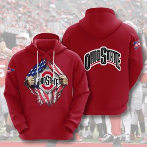 Ohio State Buckeyes 3D Printed Hoodie/Zipper Hoodie