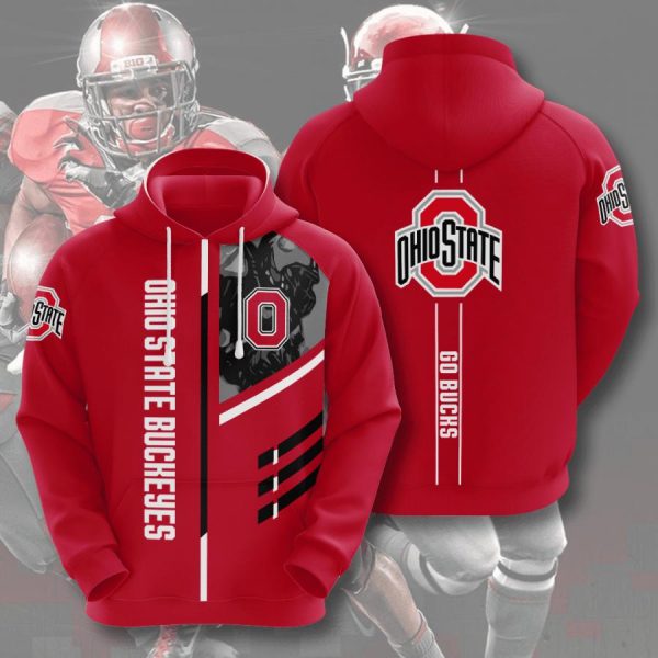 Ohio State Buckeyes 3D Printed Hoodie/Zipper Hoodie