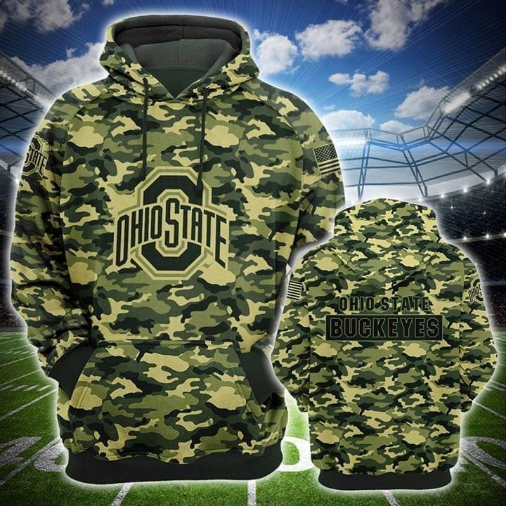 Ohio State Buckeyes 3D Printed Hoodie/Zipper Hoodie Ohio State Buckeyes 3D Printed Hoodie/Zipper Hoodie