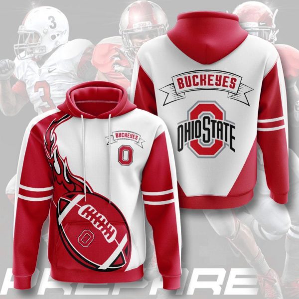 Ohio State Buckeyes 3D Printed Hoodie/Zipper Hoodie