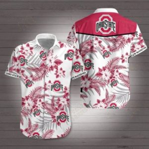 Ohio State Buckeyes Hawaiian Shirt Summer Button Up