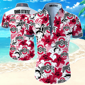 Ohio State Buckeyes Hawaiian Shirt Summer Button Up