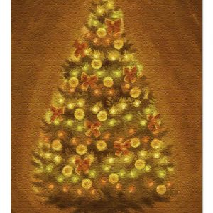 Oil Painting Christmas Tree Jigsaw Puzzle Set