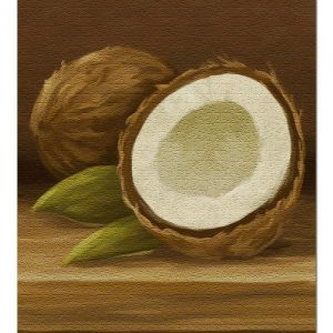 Oil Painting Coconut Jigsaw Puzzle Set