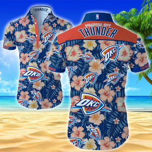 Oklahoma City Thunder Hawaiian Shirt Summer Button Up