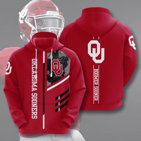 Oklahoma Sooners American Football 3D Printed Hoodie/Zipper Hoodie