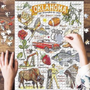 Oklahoma Sooners Jigsaw Puzzle Set