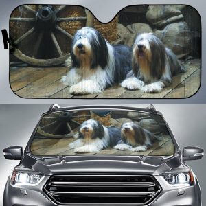 Old english sheepdog Car Auto Sun Shade