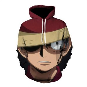 One Piece 3D Printed Hoodie/Zipper Hoodie
