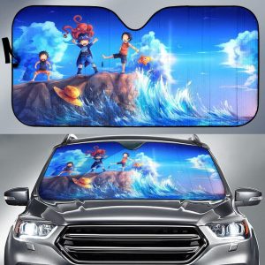 One Piece Anime Kids Anime Car Auto Sun Shade