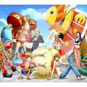 One Piece Crew With Thousand Sunny Jigsaw Puzzle Set