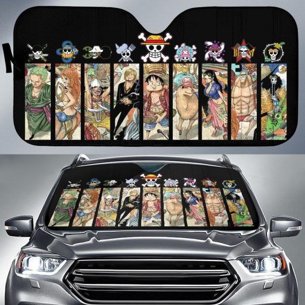 One Piece Crews Car Auto Sun Shade