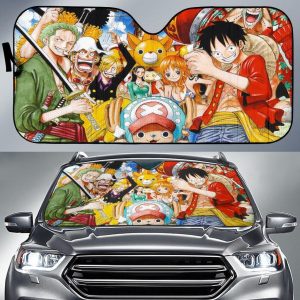 One Piece Family Anime Car Auto Sun Shade