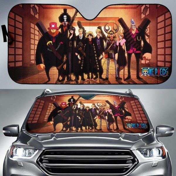 One Piece Gang Straw Hat Pirates Car Auto Sun Shade