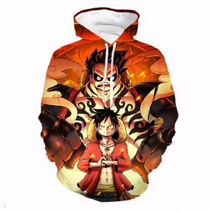 One Piece Monkey D Luffy 3D Printed Hoodie/Zipper Hoodie