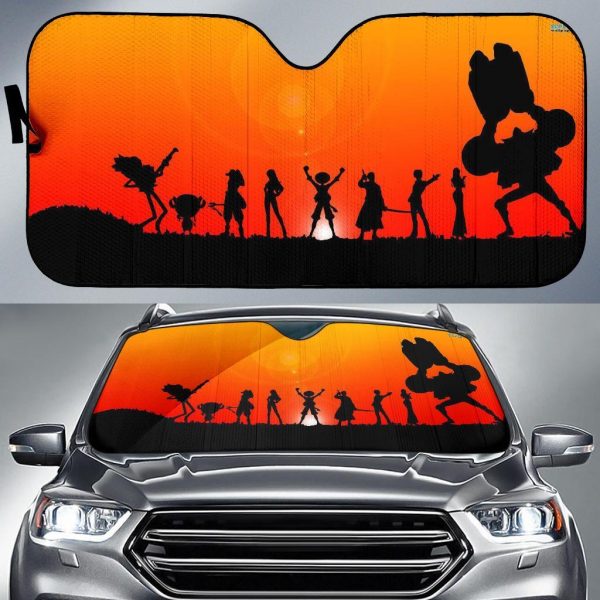 One Piece Sunsets Anime Car Auto Sun Shade