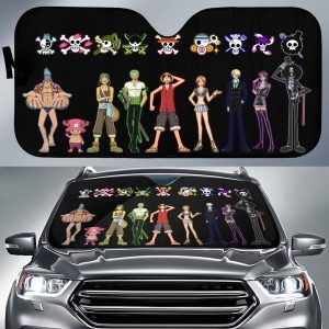 One Piece Teams Anime Car Auto Sun Shade